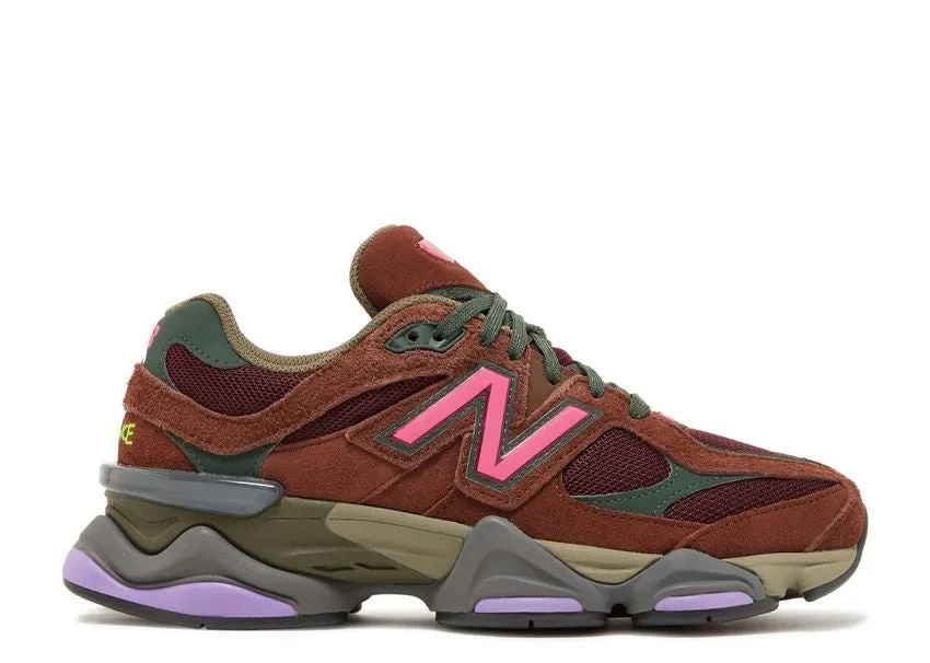 Abrasion resistant Trail Strong New Balance 9060 Rich Oak Burgundy