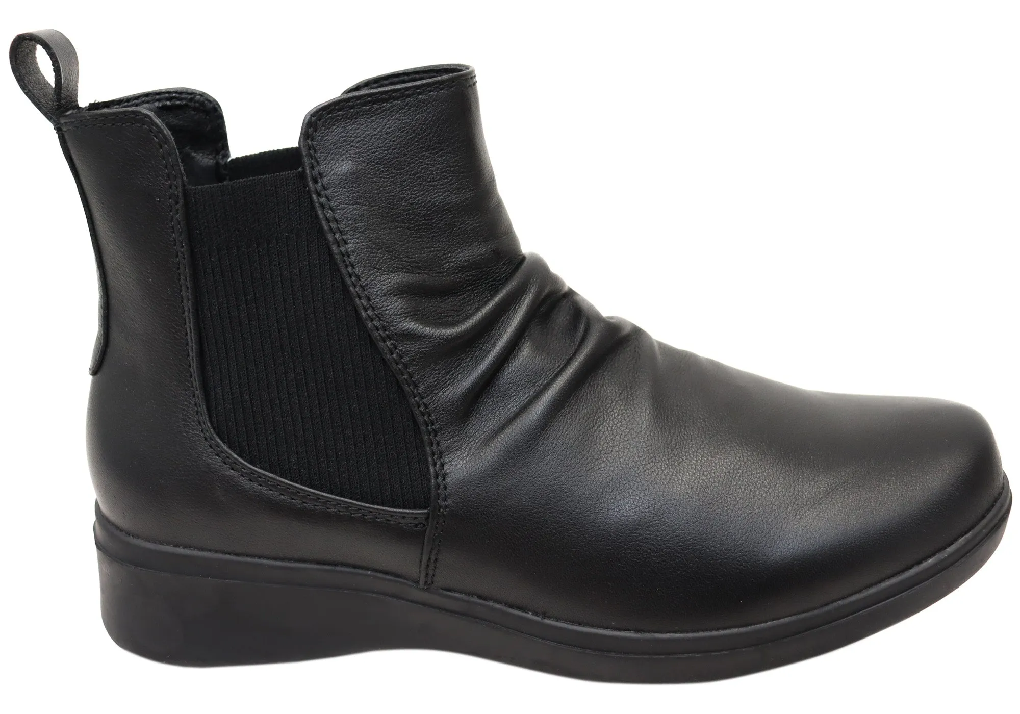Hush Puppies The Boot Womens Comfortable Leather Ankle Boots Versatile Design