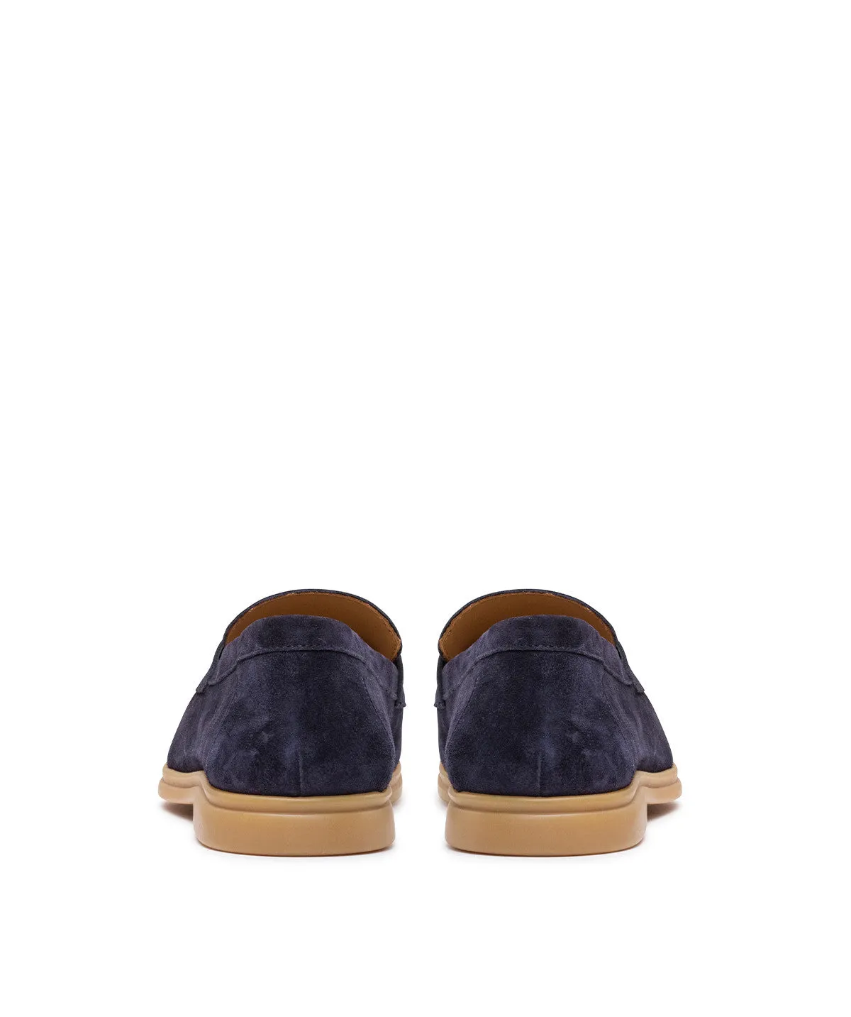 Bride Match Padded collar Mocassin PORTOBELLO Daim Bleu Marine