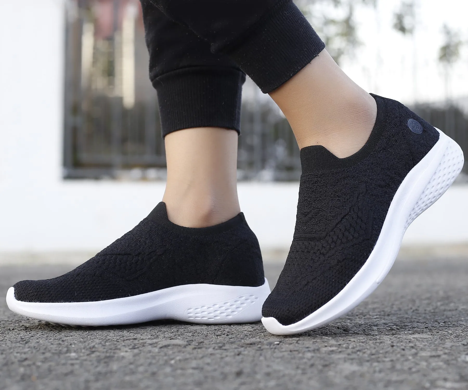 Bacca Bucci Women's WALKER Slip-On Walking Breathable Mesh Sports Shoes Sneakers Cross Road High Quality