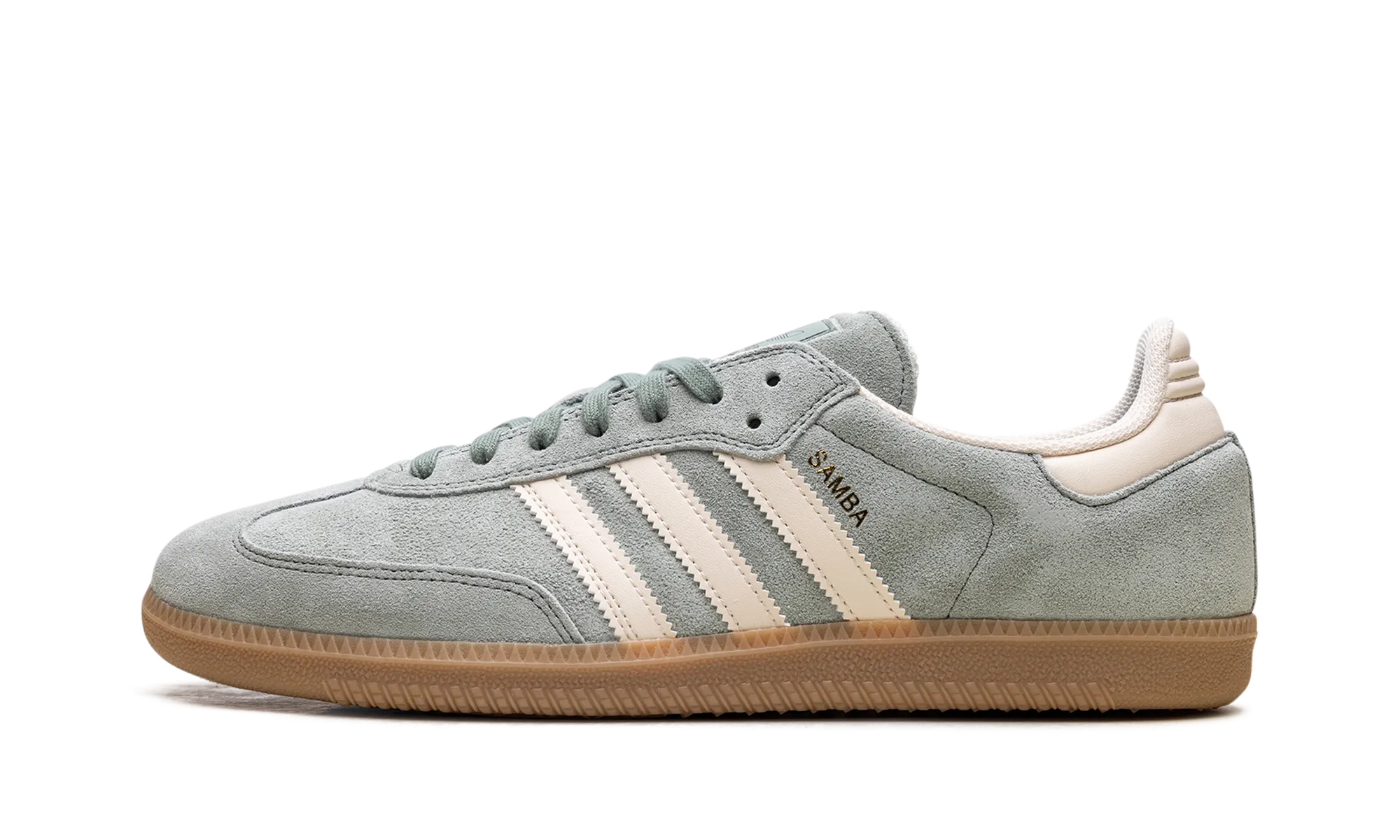Leather Heat Mode Samba "Silver Green Wonder White"