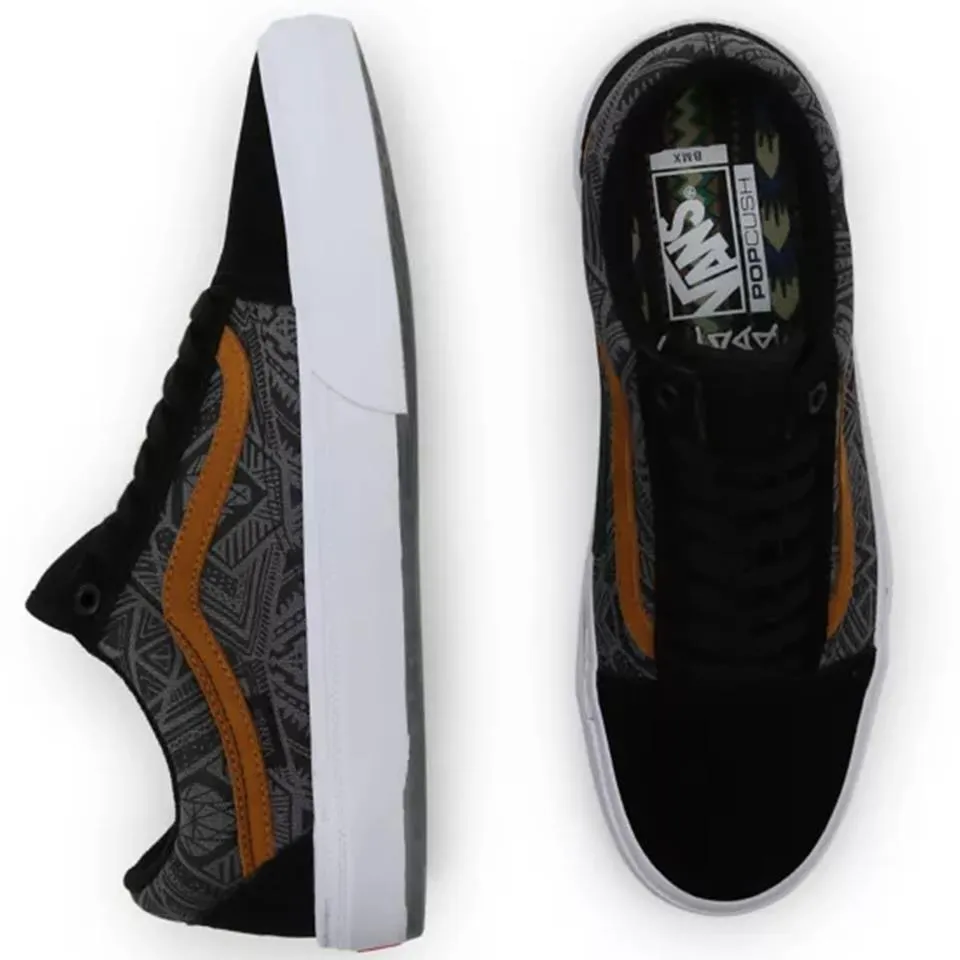 Dad Pick Wet Land Vans Old Skool BMX - (Courage Adams) Black/Golden Brown