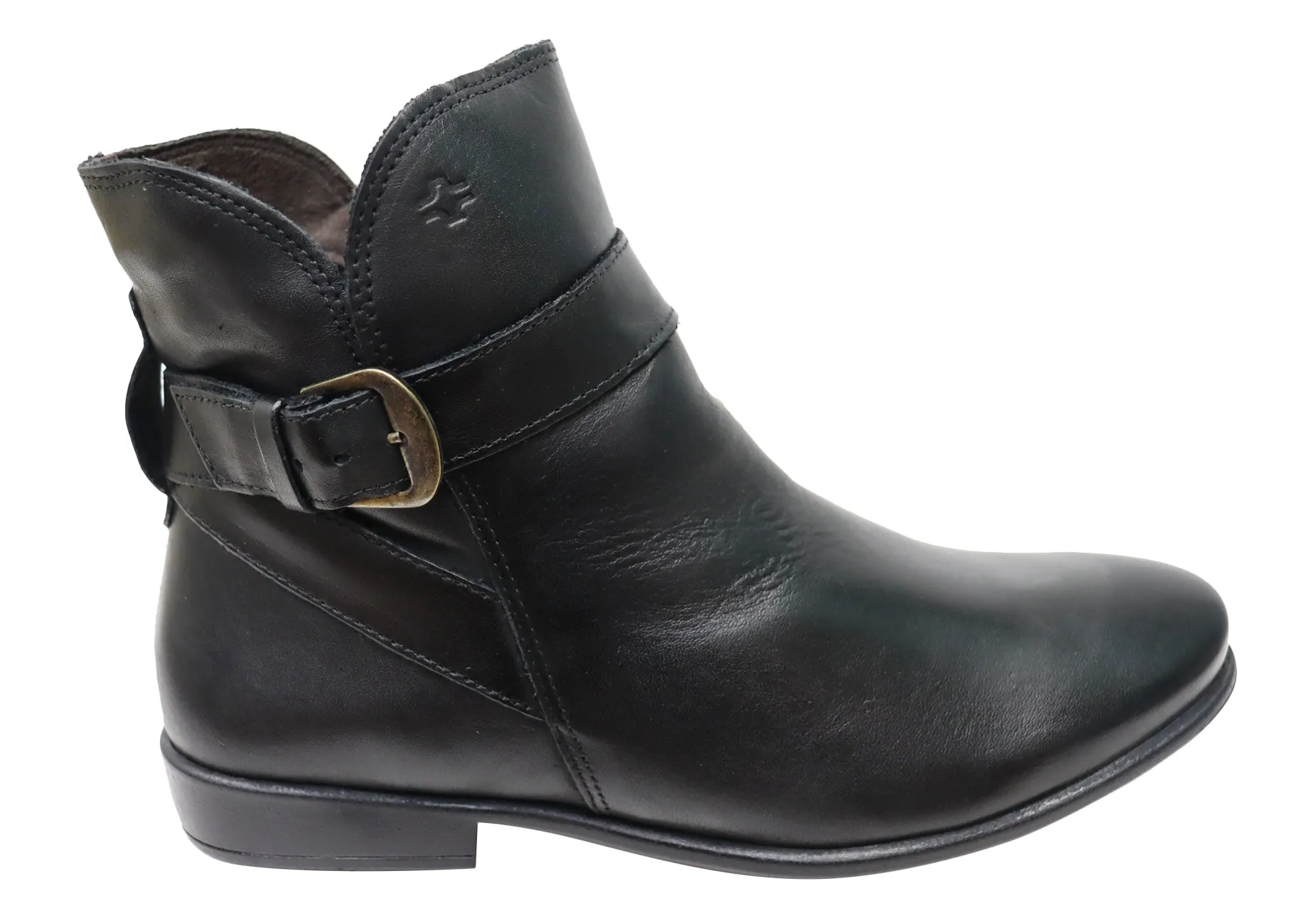Anti Odor Stylish Explorer Stable base Perlatto Penny Womens Comfortable Leather Ankle Boots Made In Brazil