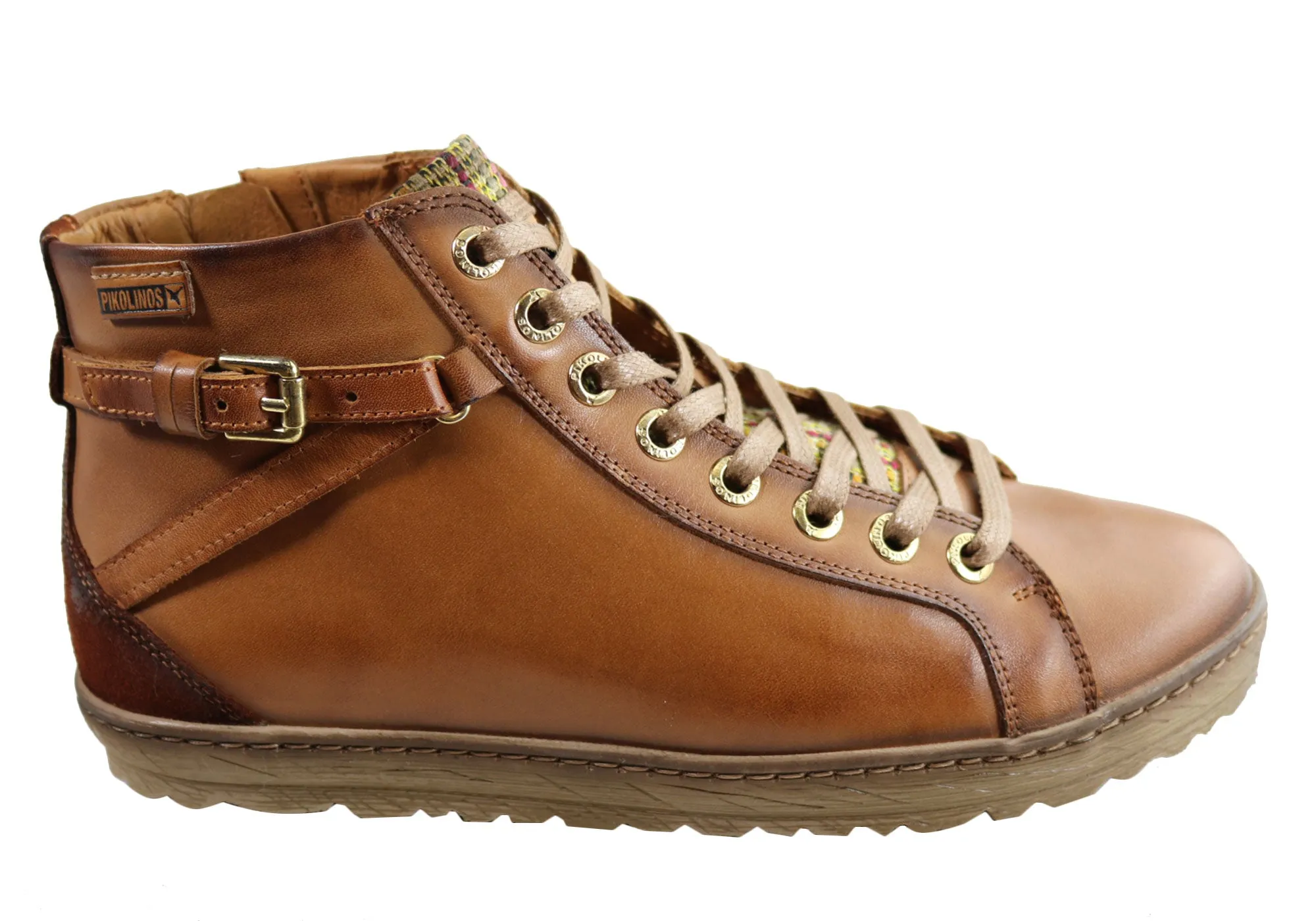 Pikolinos Womens 901-7312 Comfortable Leather Ankle Boots Anti-bacterial Walking Comfort