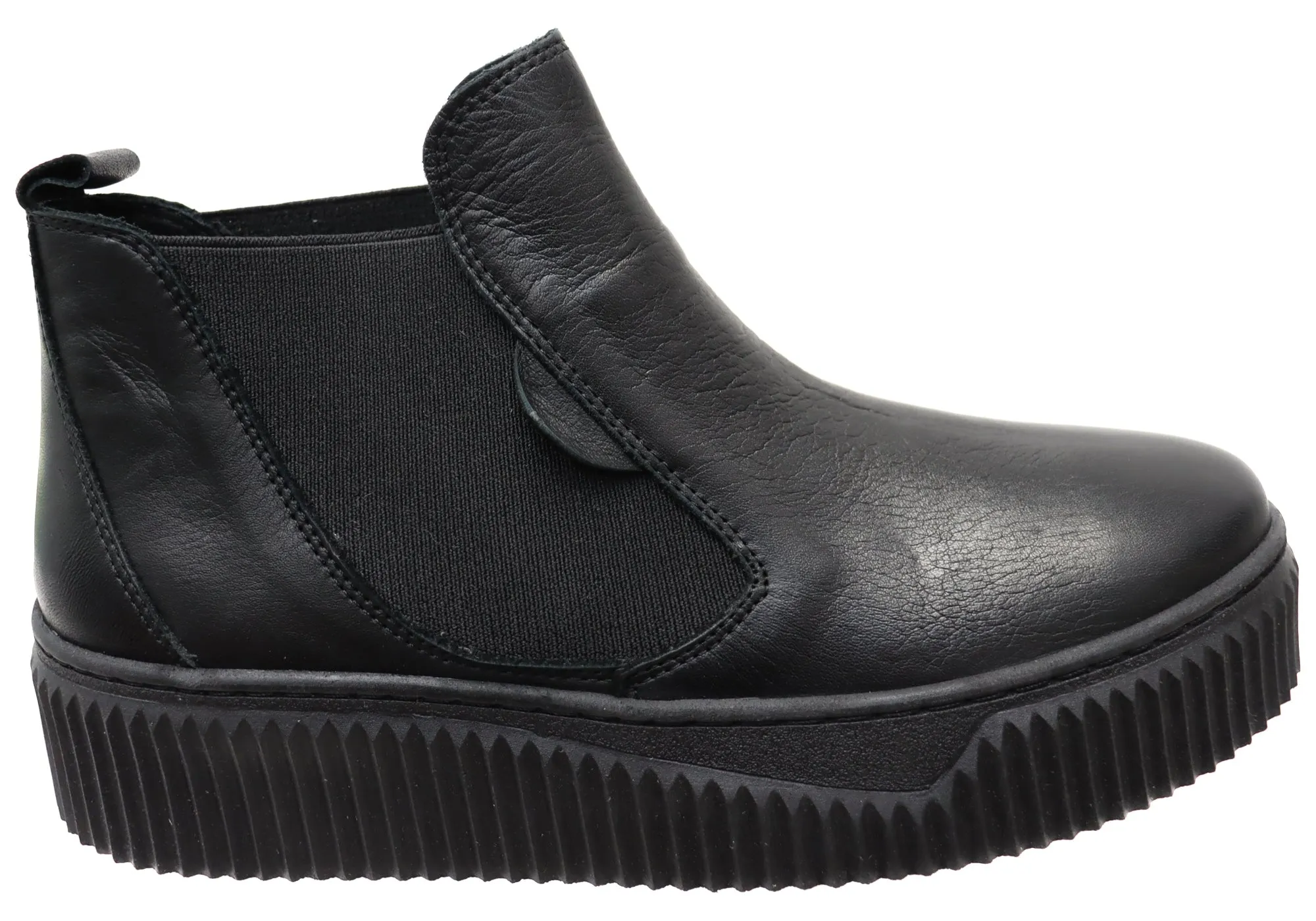 Comfortable Feel Orizonte Maeva Womens European Comfortable Leather Ankle Boots