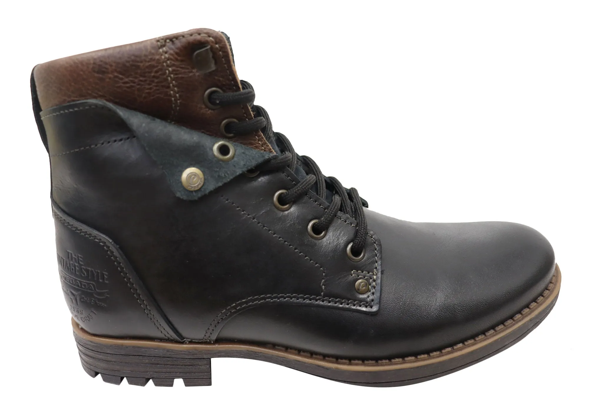 Comfortable buckles Durable Sole Pegada Julian Mens Comfortable Leather Boots Made In Brazil