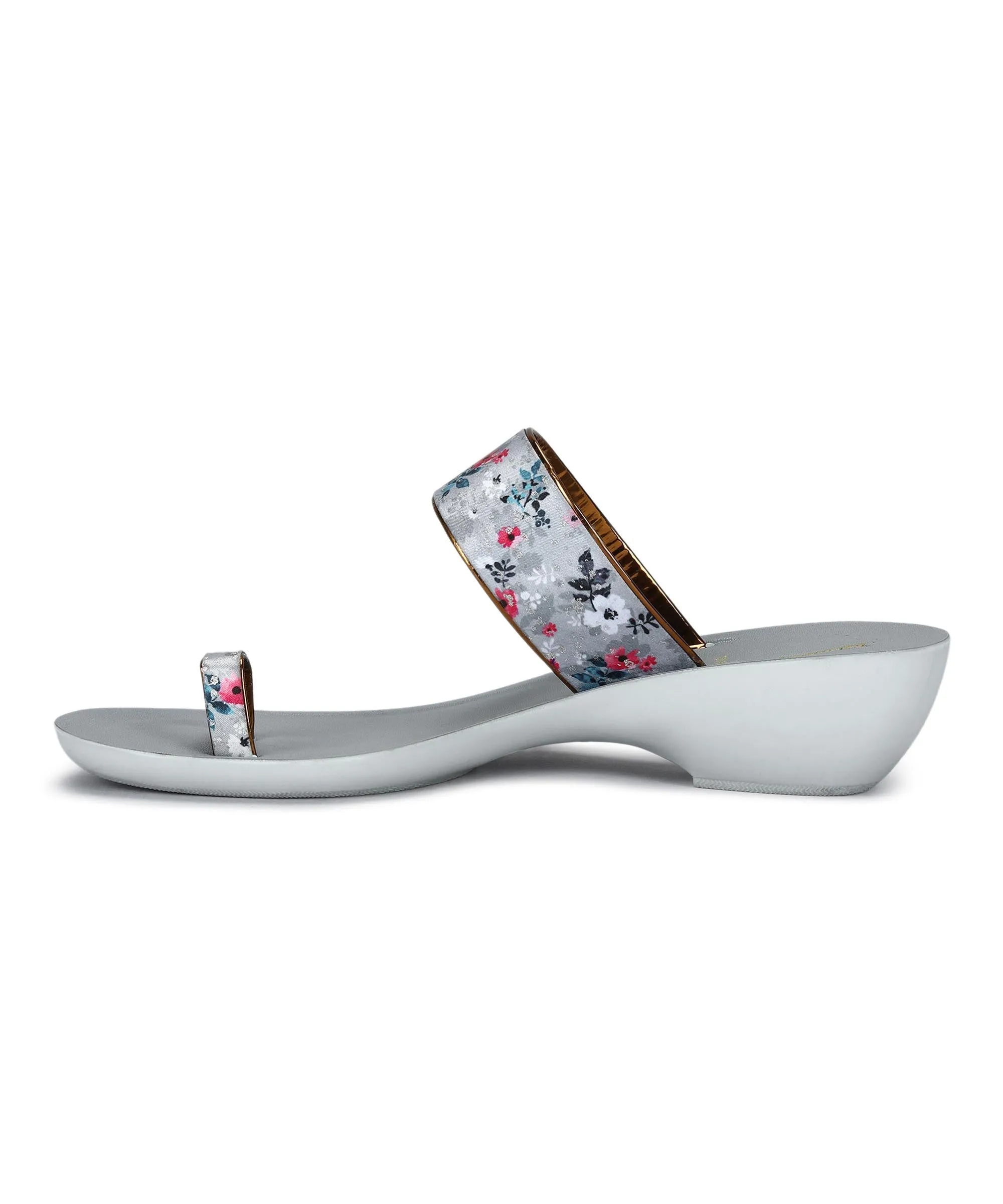 Paragon Women's Slip On Flat Grey Sandals | Durable Dailywear Sandals Lifted Feel