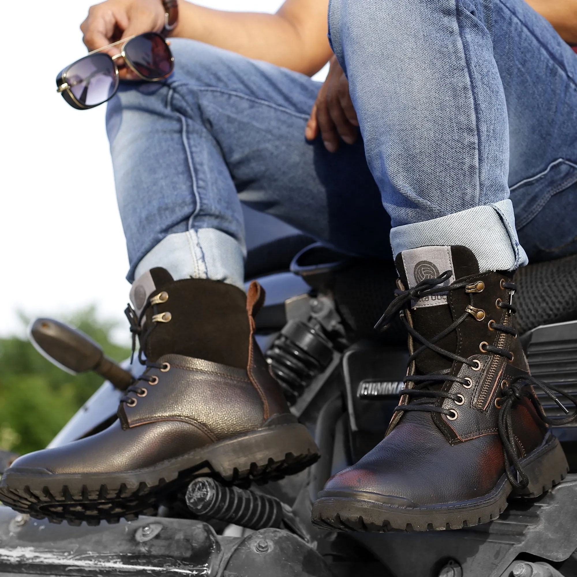 Low Profile Trend Glow Bacca Bucci Combat Boots