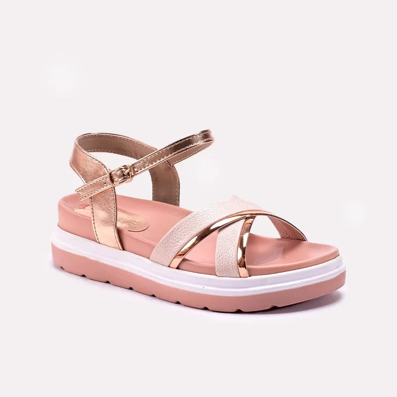 Breathable Upper easy move Womens Peach Casual Sandals 0421485