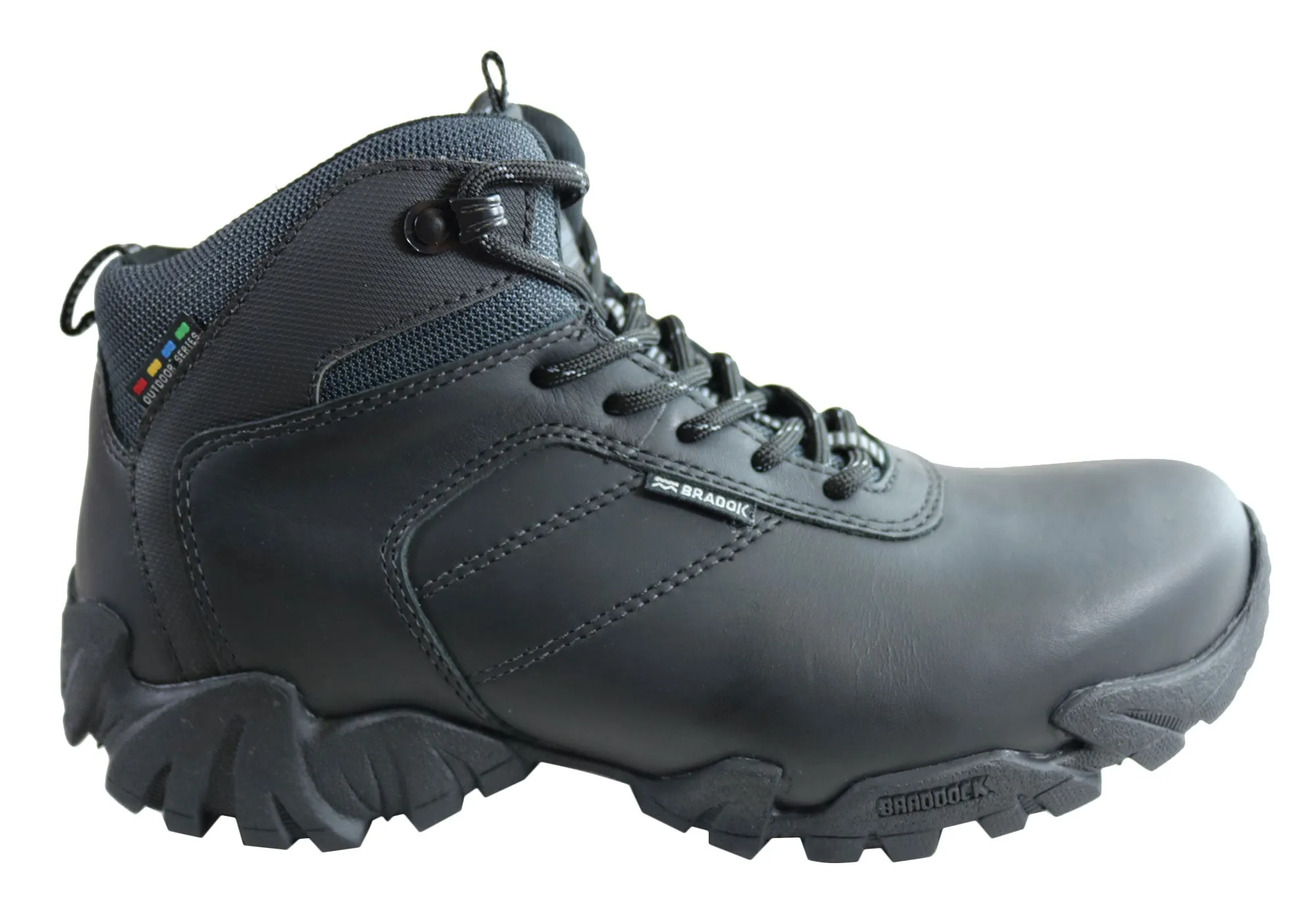 Bradok Kilauea Mens Comfortable Leather Hiking Boots Made In Brazil NYC Street
