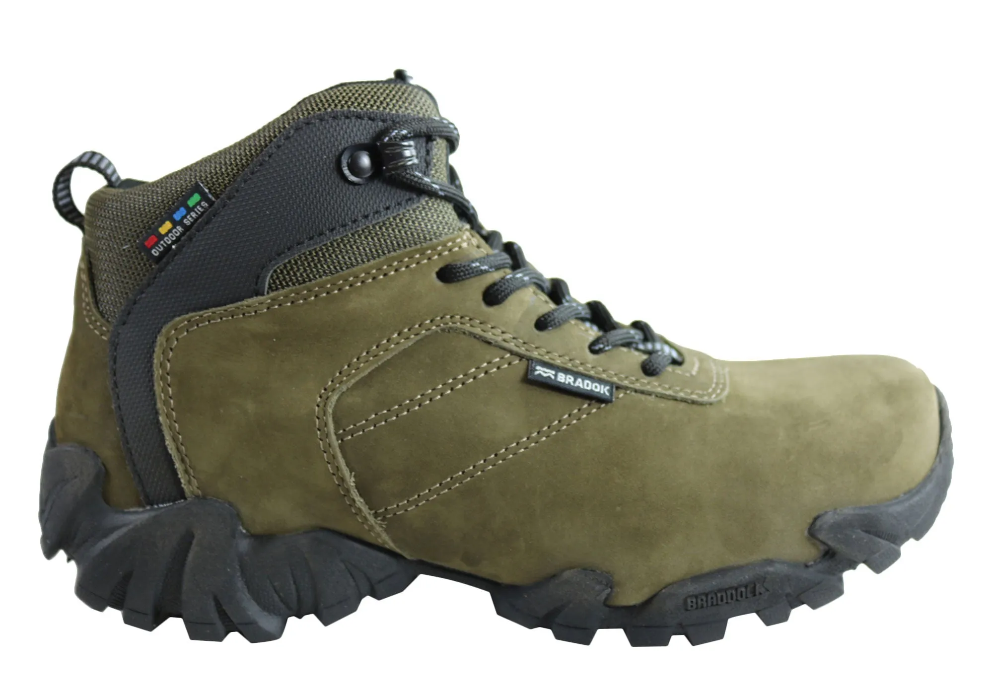 Bradok Kilauea Mens Comfortable Leather Hiking Boots Made In Brazil packable