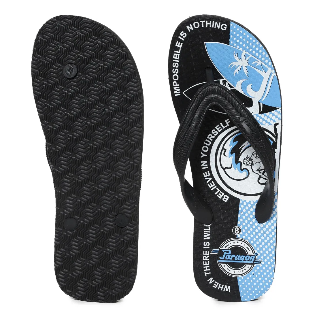 Durable Straps Reliable Performance Paragon  HWK3720G Men Stylish Lightweight Flipflops | Casual & Comfortable Daily-wear Slippers for Indoor & Outdoor | For Everyday Use