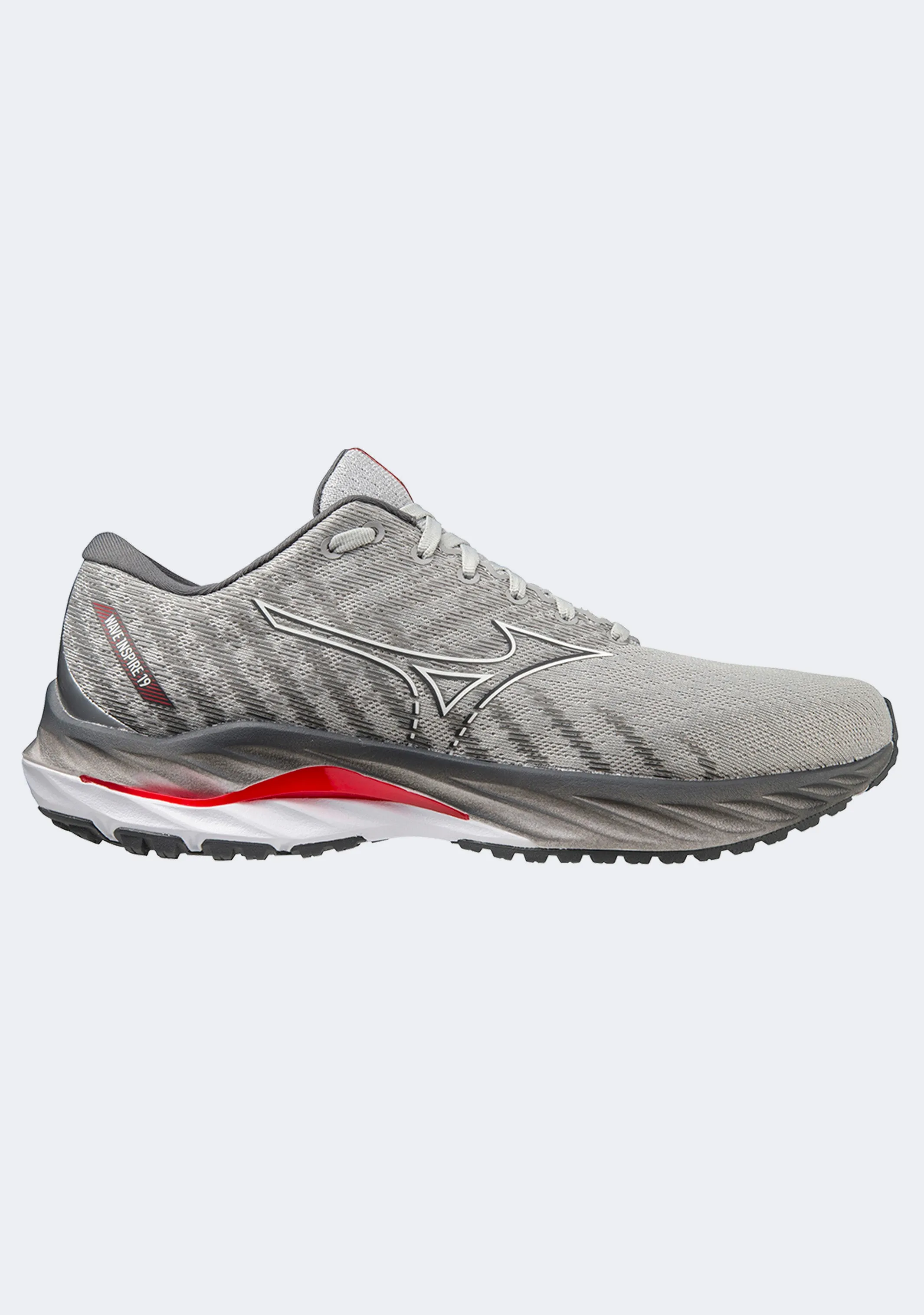 perforated upper Walk Fit Mizuno Men??s Wave Inspire 19 (2E Width)