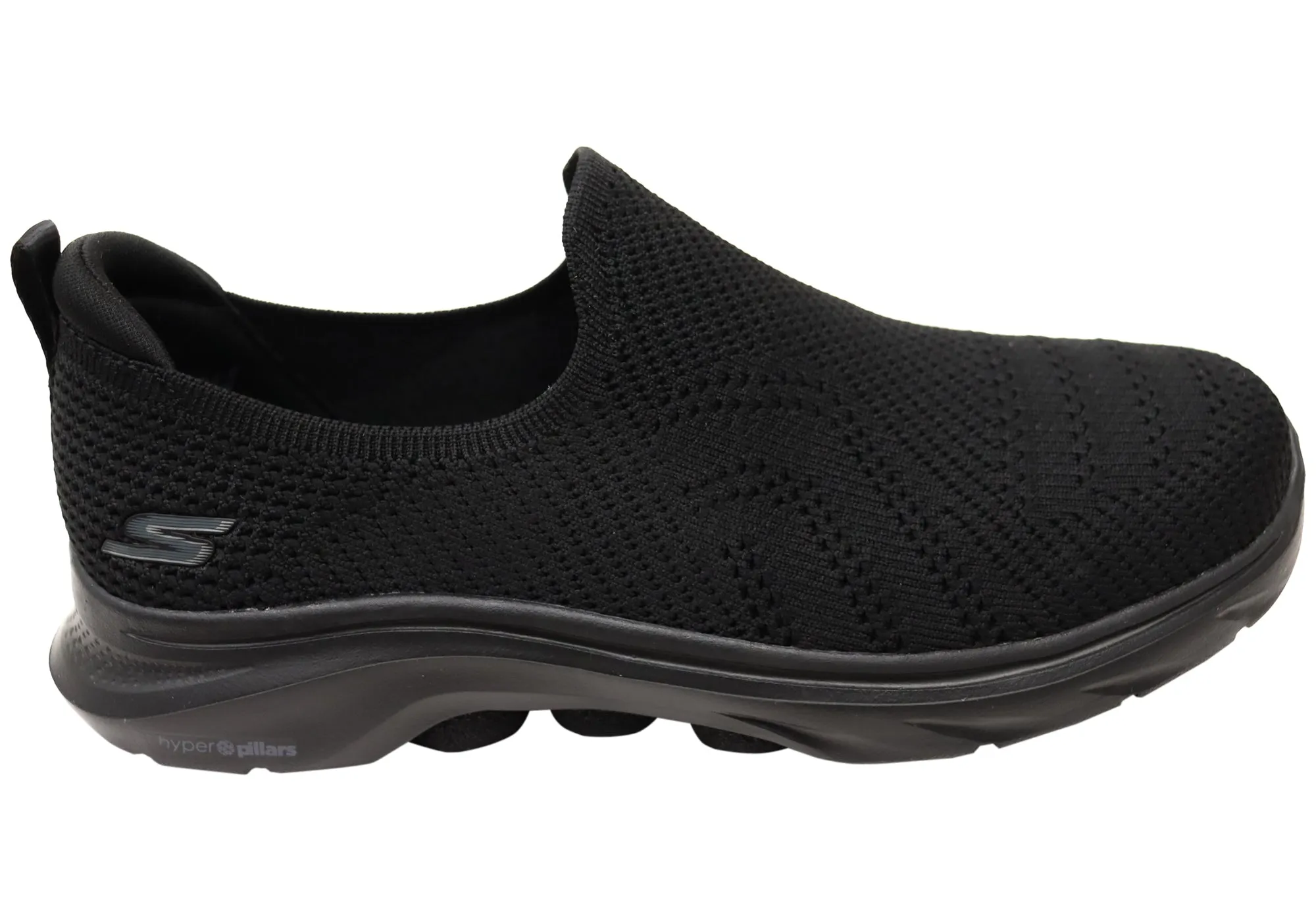 Skechers Womens GOwalk 7 Amina Comfortable Black Slip On Shoes Responsive Foam Core