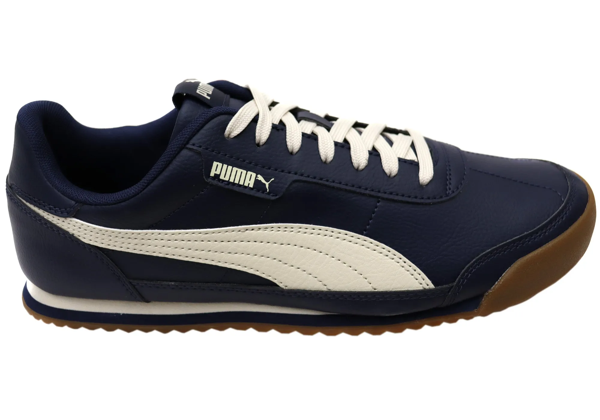 Comfort Outsole Puma Mens Turino II Comfortable Navy Lace Up Sneakers