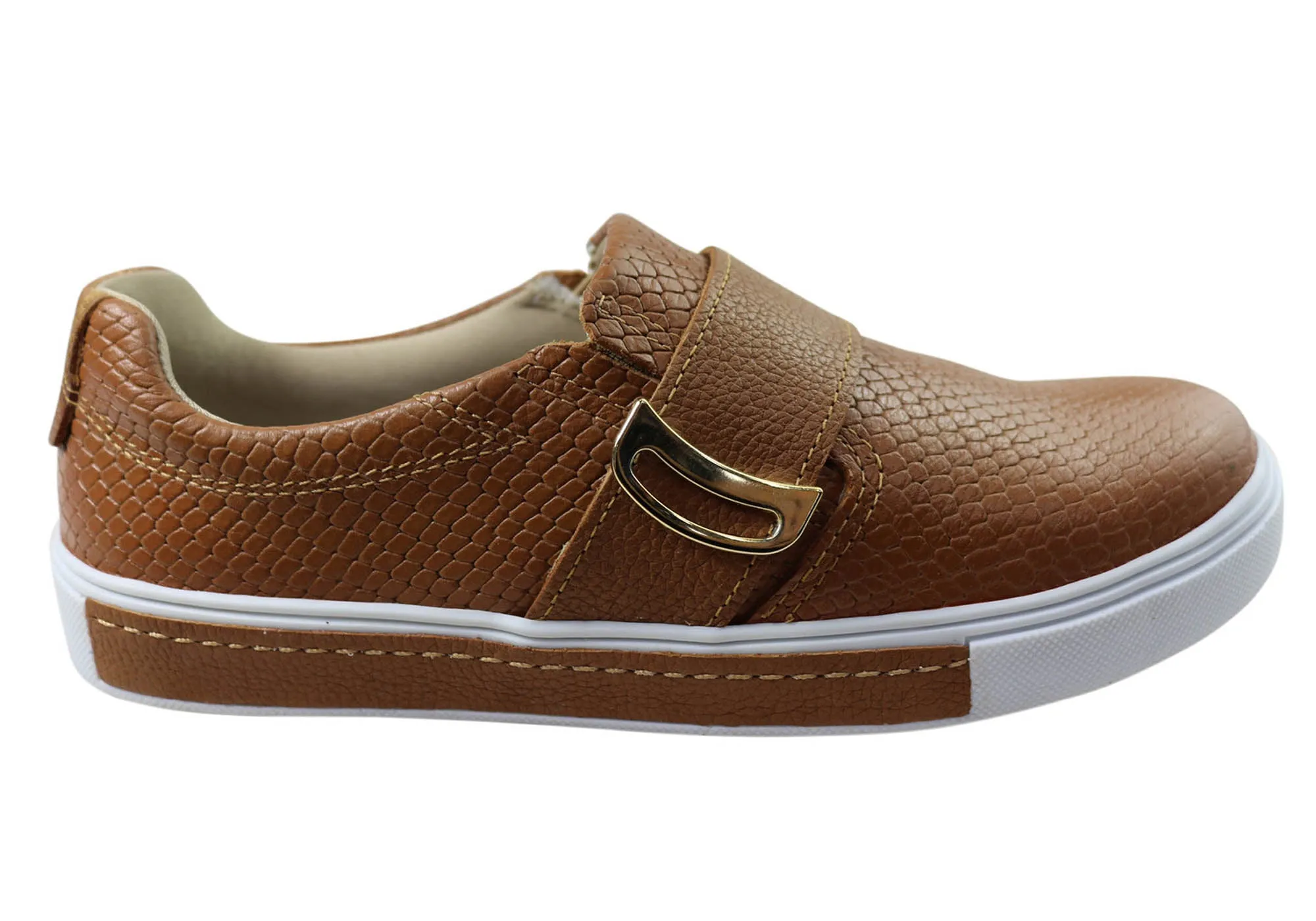 Family Pace Vine Step Pegada Keepler Womens Comfortable Leather Casual Shoes Made In Brazil