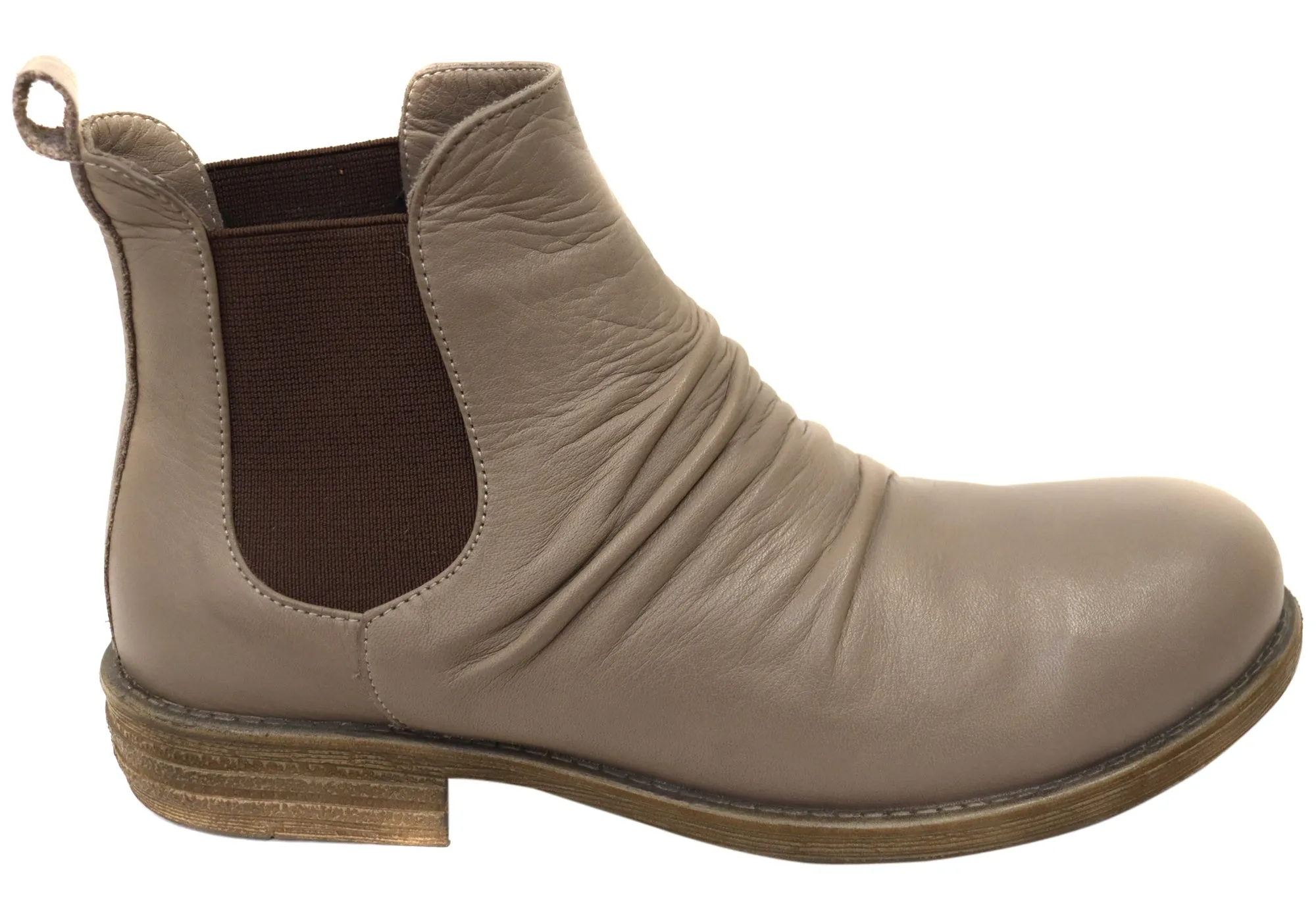 Shock Absorber Sleek Fit Orizonte Kyro Womens European Comfortable Leather Ankle Boots