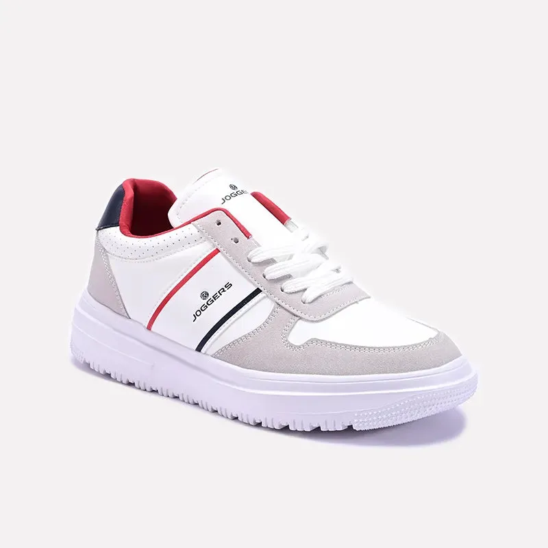 Compression Activated Foam Non Slip Lacing White Chic Sneakers 0120583