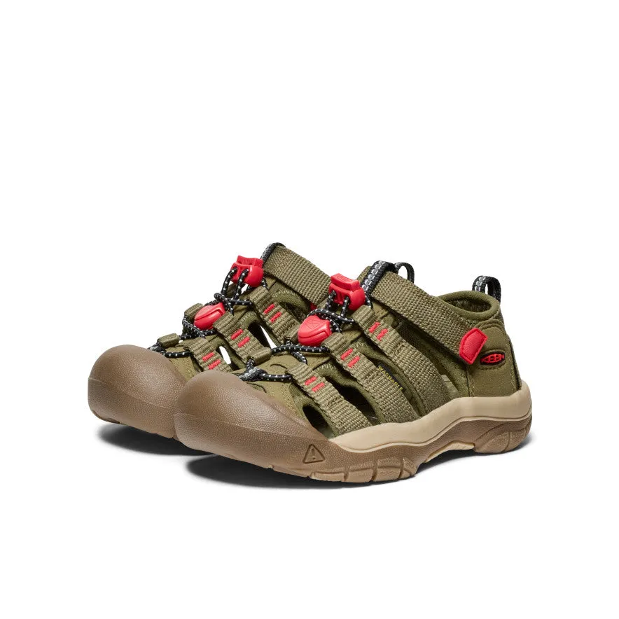 Summer Footwear for Men Durable Footwear Little Kids' Newport H2  |  Martini Olive/Aura Orange