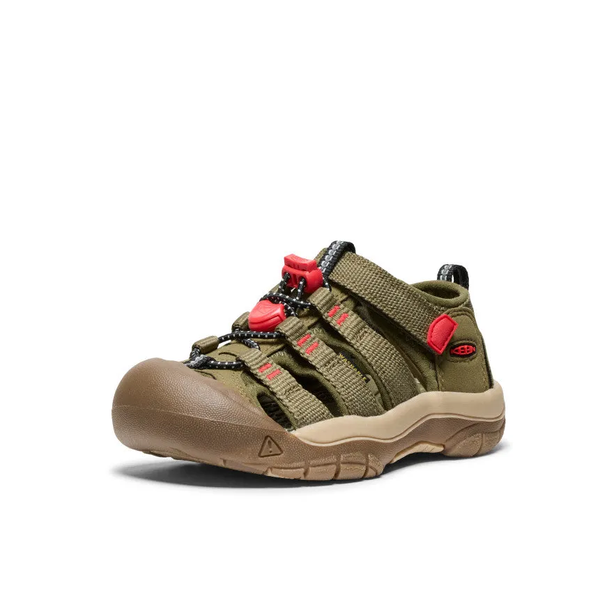Little Kids' Newport H2  |  Martini Olive/Aura Orange Dry Fit Stylish Shoes