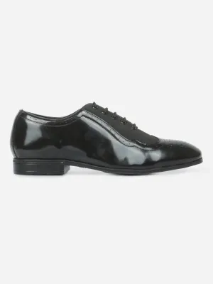 Men's Black Round Toe Lace up Formal (IX1083) Office Meeting Ankle Support