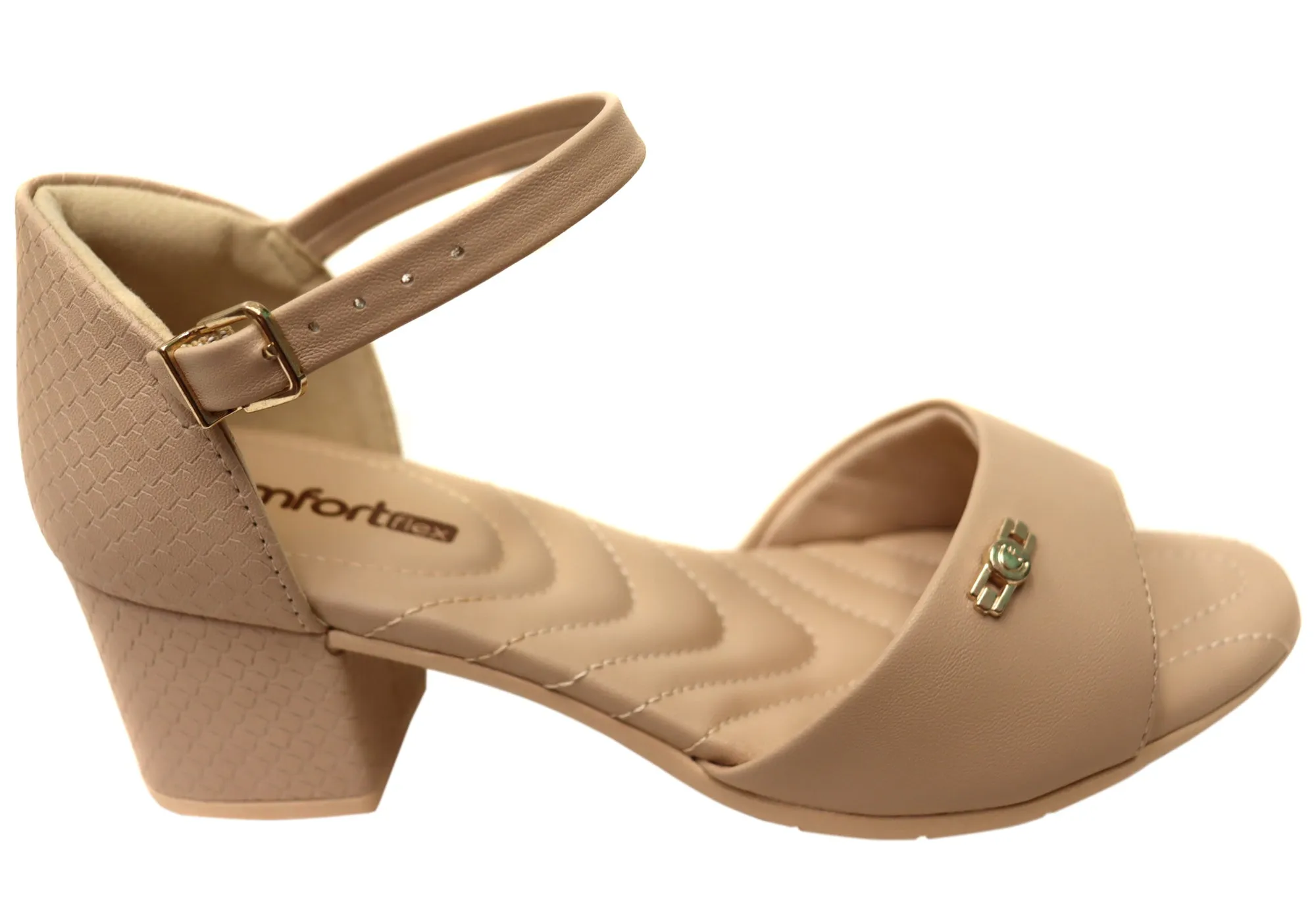 Comfortflex Teki Womens Comfortable Brazilian Heels Dress Sandals padded sole