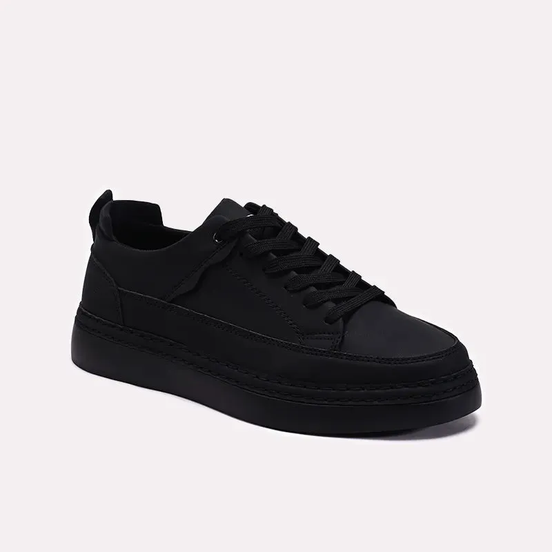 Black Sneakers For Men 0120609 Stretch tongue Everyday Touch