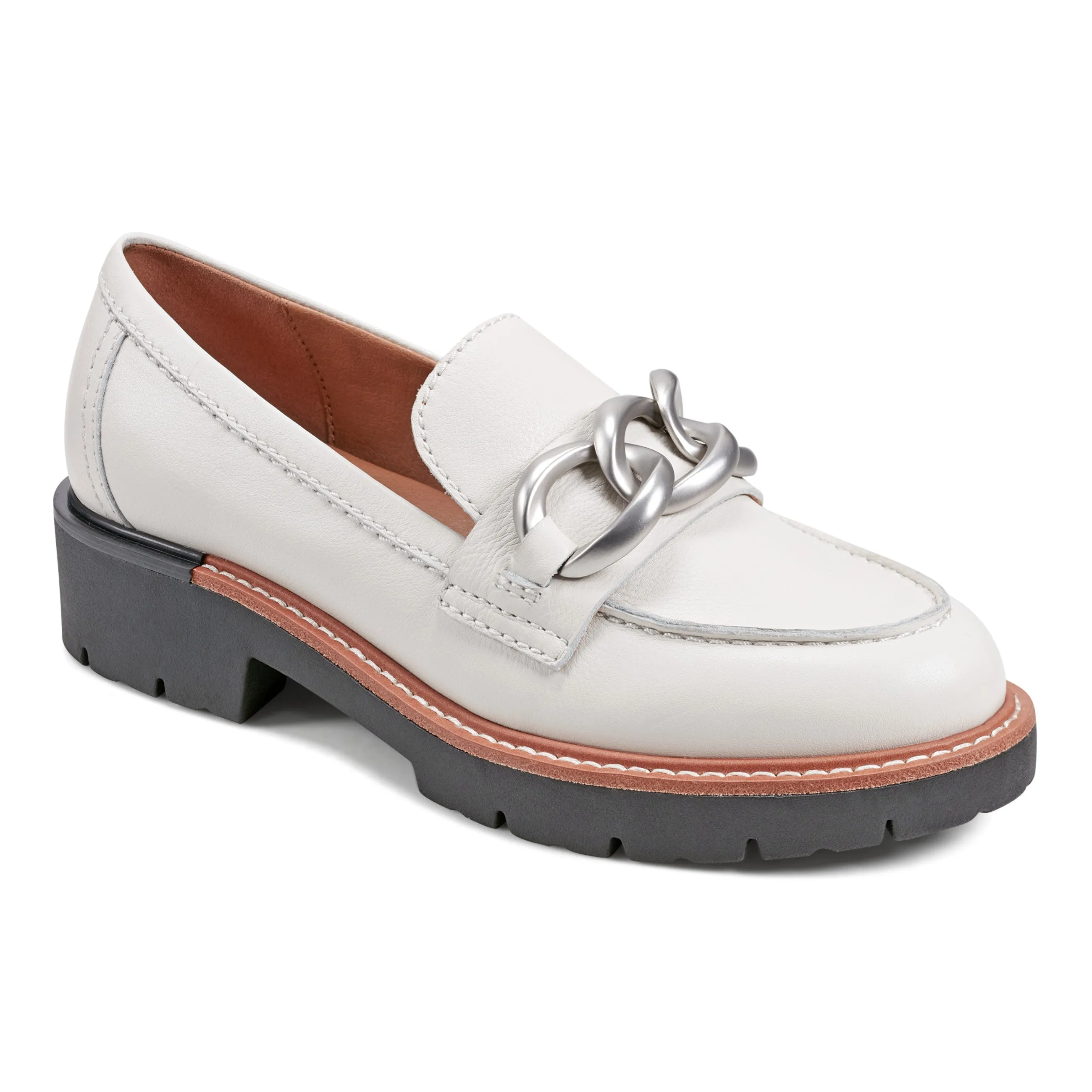 Free Pace Zalor Round Toe Lug Sole Casual Slip-on Loafers