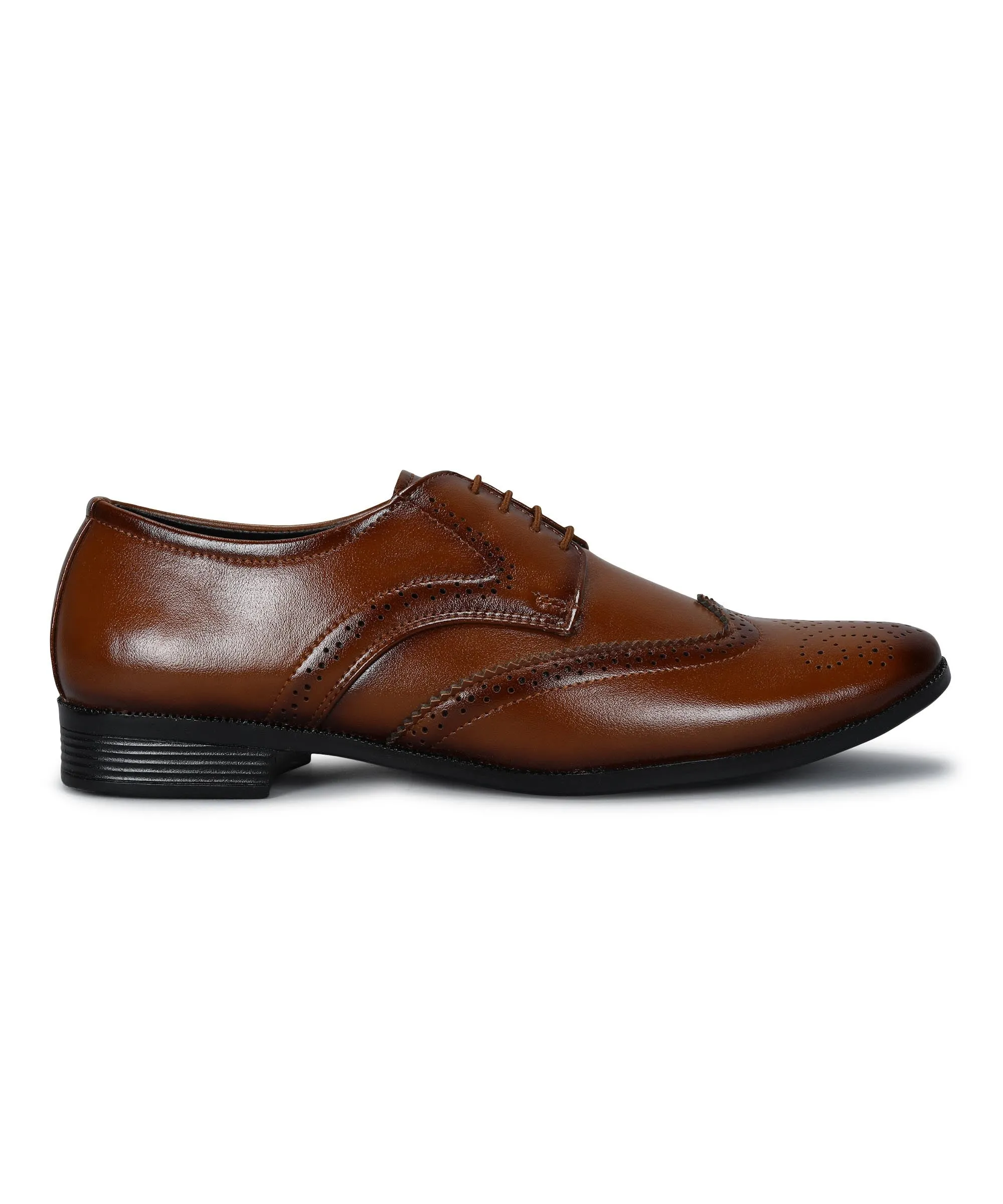 easy move Paragon Men's Tan Formal Shoes| Trendy, Durable & Sturdy for Outdoor Wear