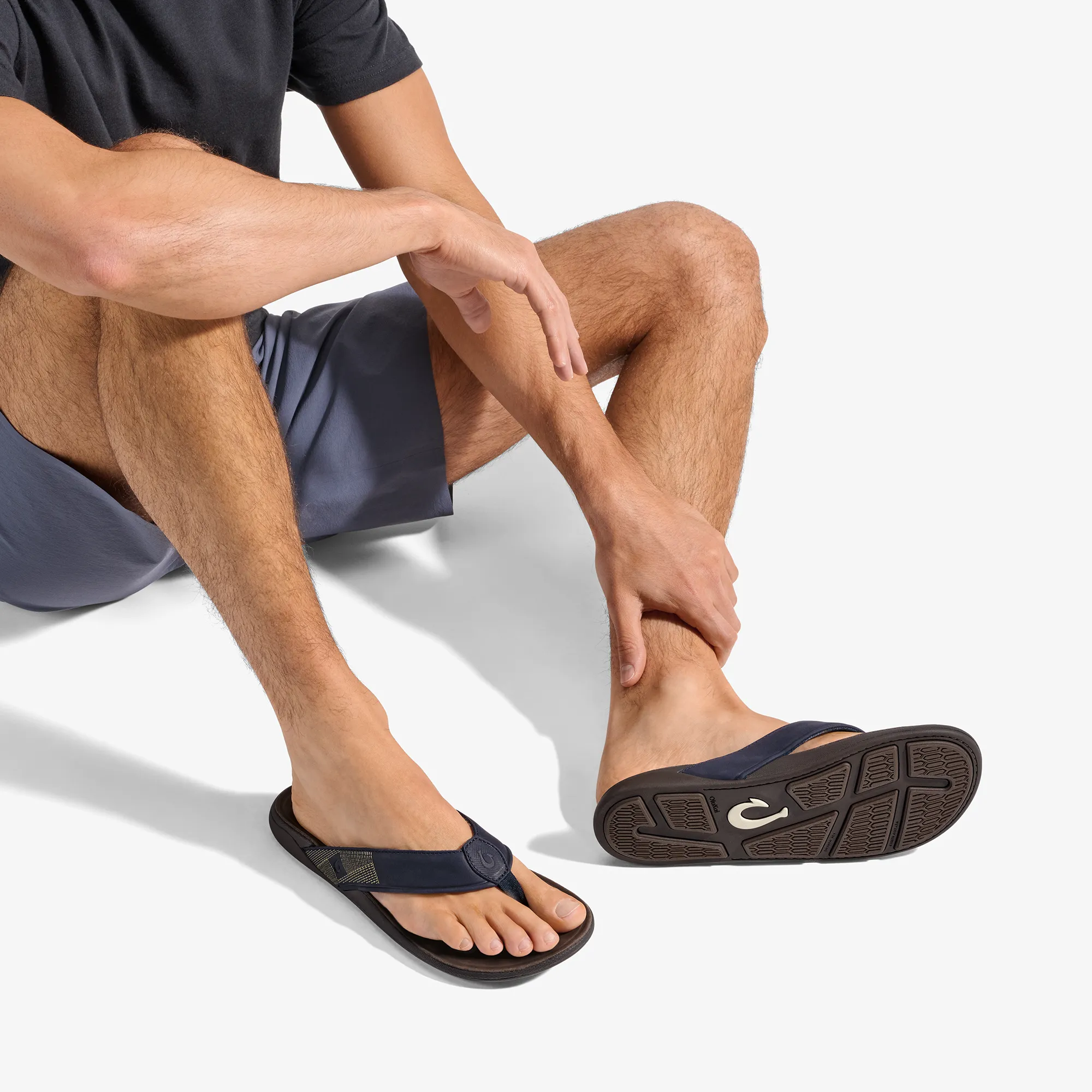 Tuahine - Trench Blue / Dark Wood Effortless Comfort