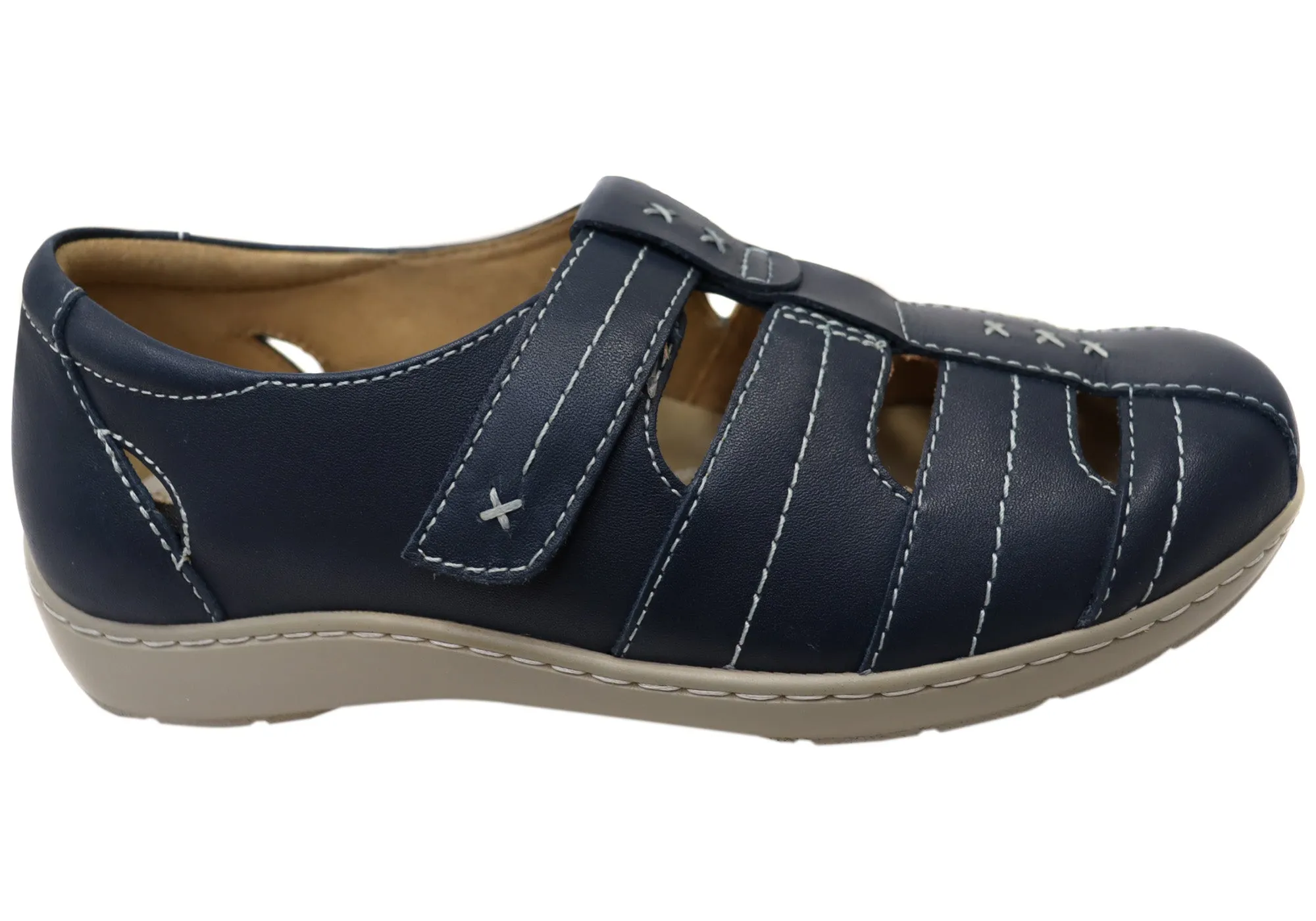 Scholl Orthaheel Wendy Womens Comfortable Supportive Leather Shoes Everyday Fit