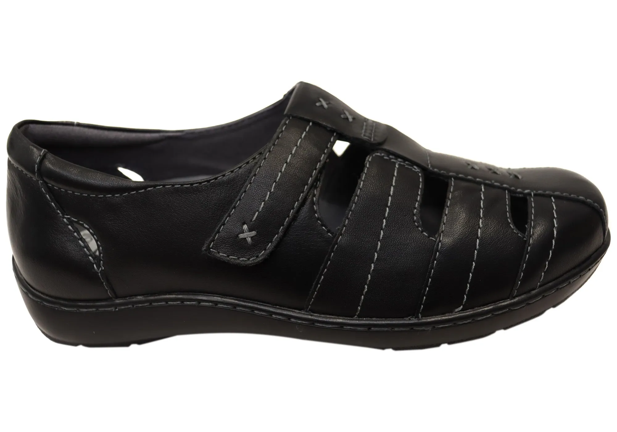 Flex Feel Street Glide Scholl Orthaheel Wendy Womens Comfortable Supportive Leather Shoes