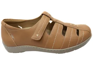Scholl Orthaheel Wendy Womens Comfortable Supportive Leather Shoes Desert Step