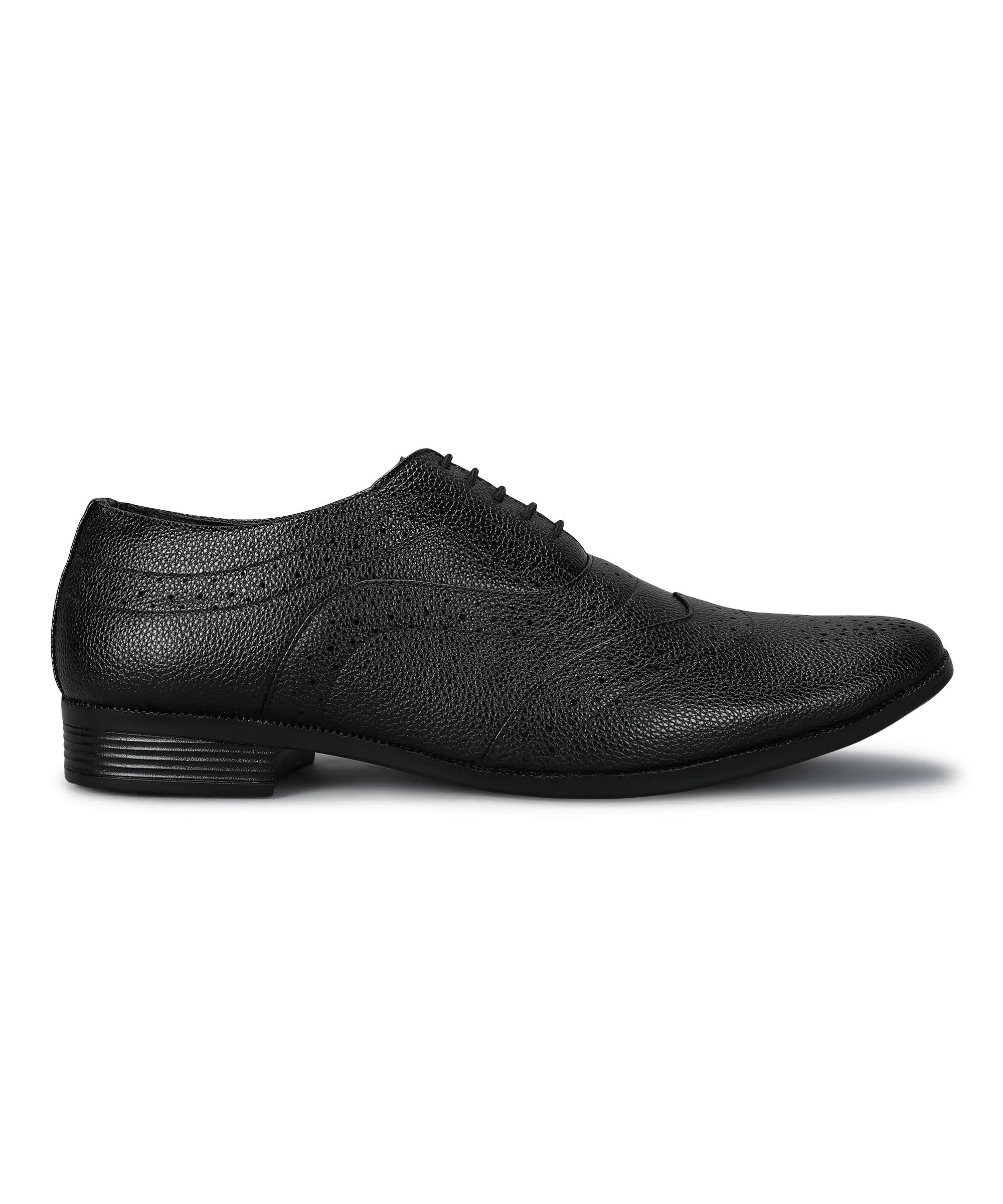 Light Walk Paragon Men's Black Formal Shoes| Trendy, Durable & Sturdy for Outdoor Wear