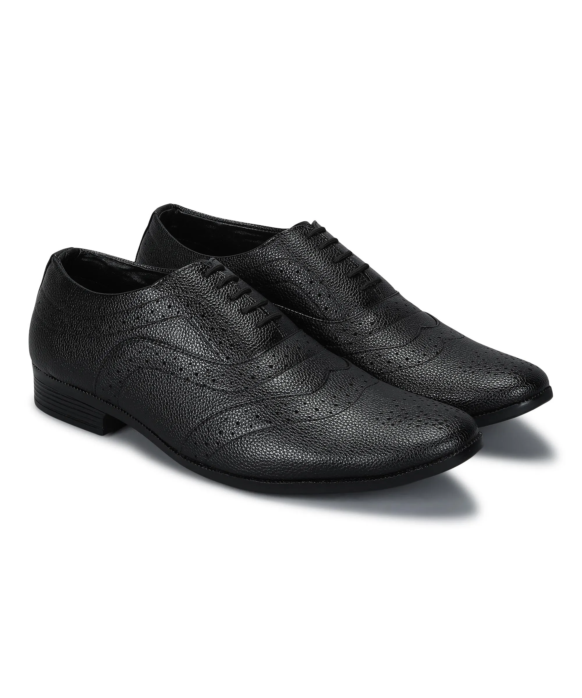 Adaptable Look Power Walk Paragon Men's Black Formal Shoes| Trendy, Durable & Sturdy for Outdoor Wear