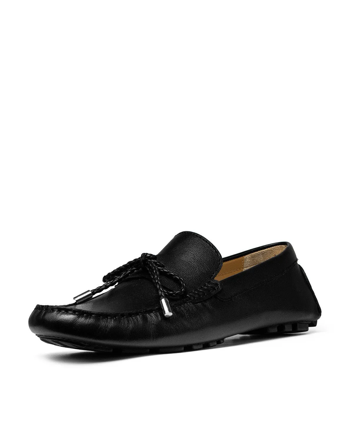 Mocassin MARBELLA Grain Noir Cap Toe