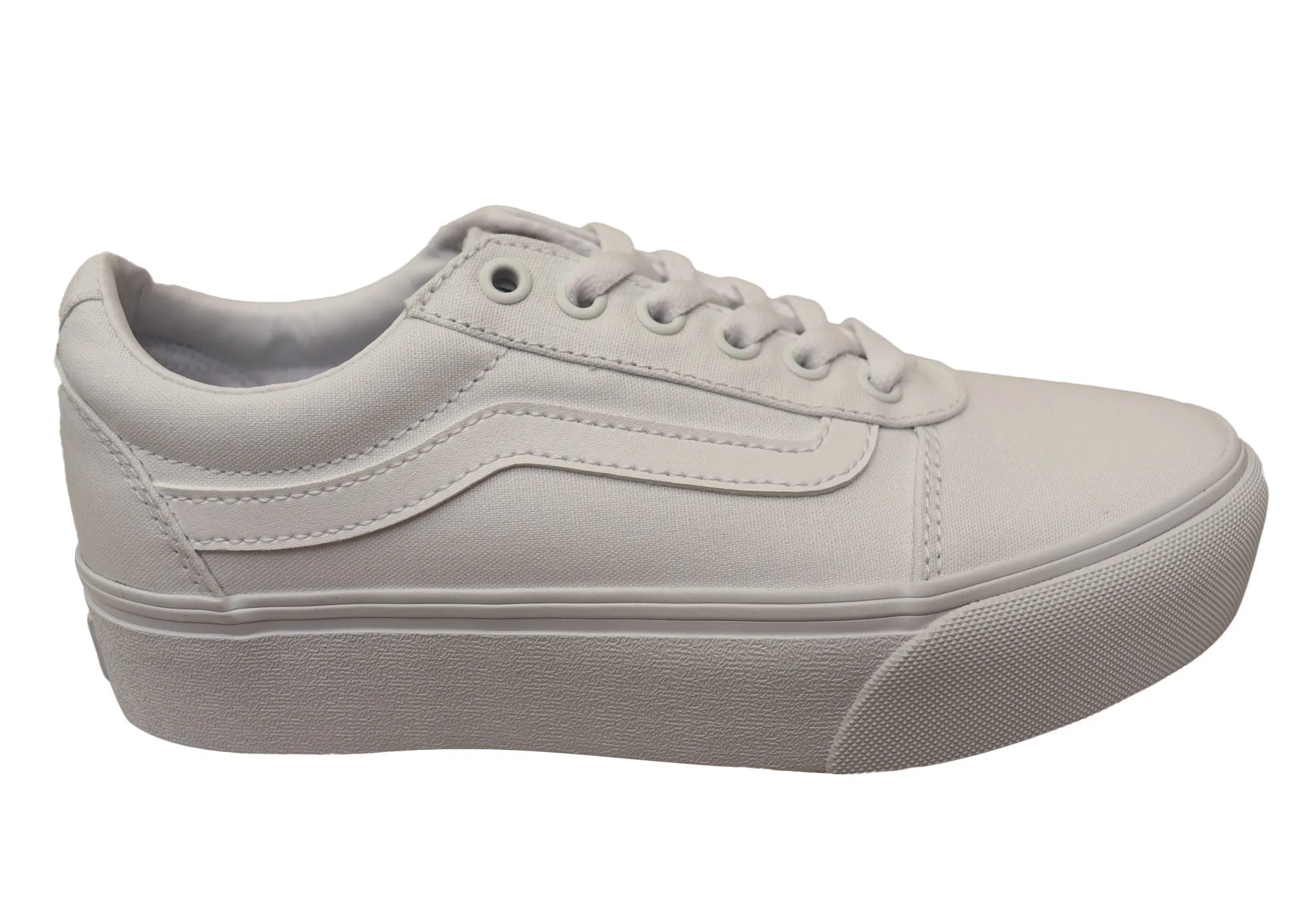 Tree Step Vans Womens Ward Platform Comfortable Lace Up Sneakers