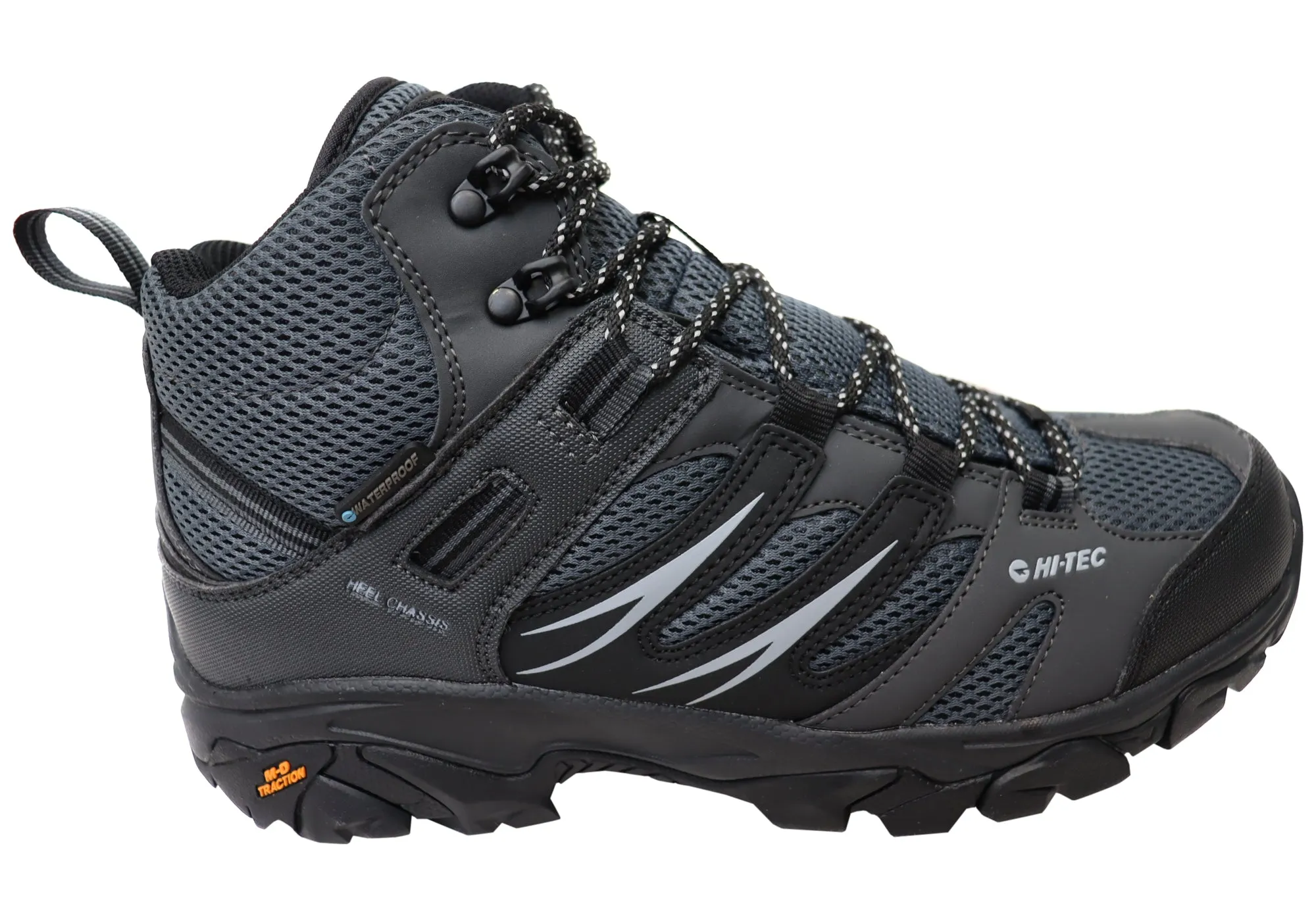 Zipper Closure Hi Tec Mens Tarantula Mid Waterproof Comfortable Hiking Boots