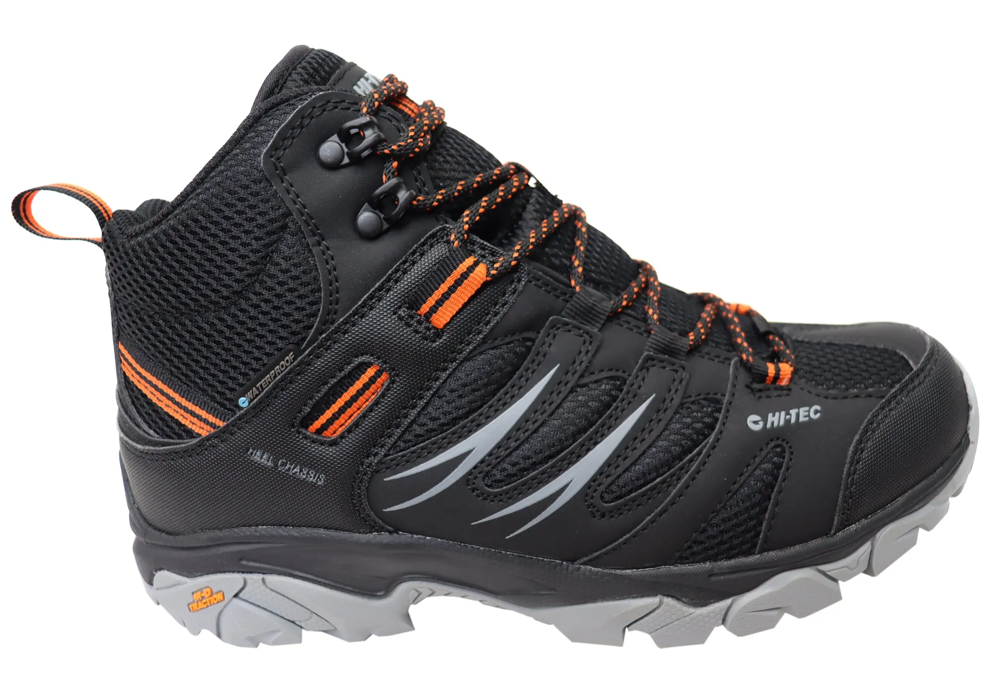 All Day orthopedic Hi Tec Mens Tarantula Mid Waterproof Comfortable Hiking Boots