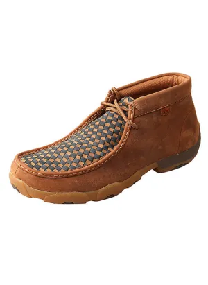 Twisted X Tan/Black Basketweave Men's Driving Moc Sunny Wear Busy Life