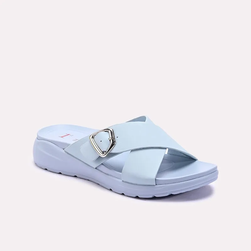 Breathable Daily Walk Street Fit Light Blue Casual Slipper 0413327