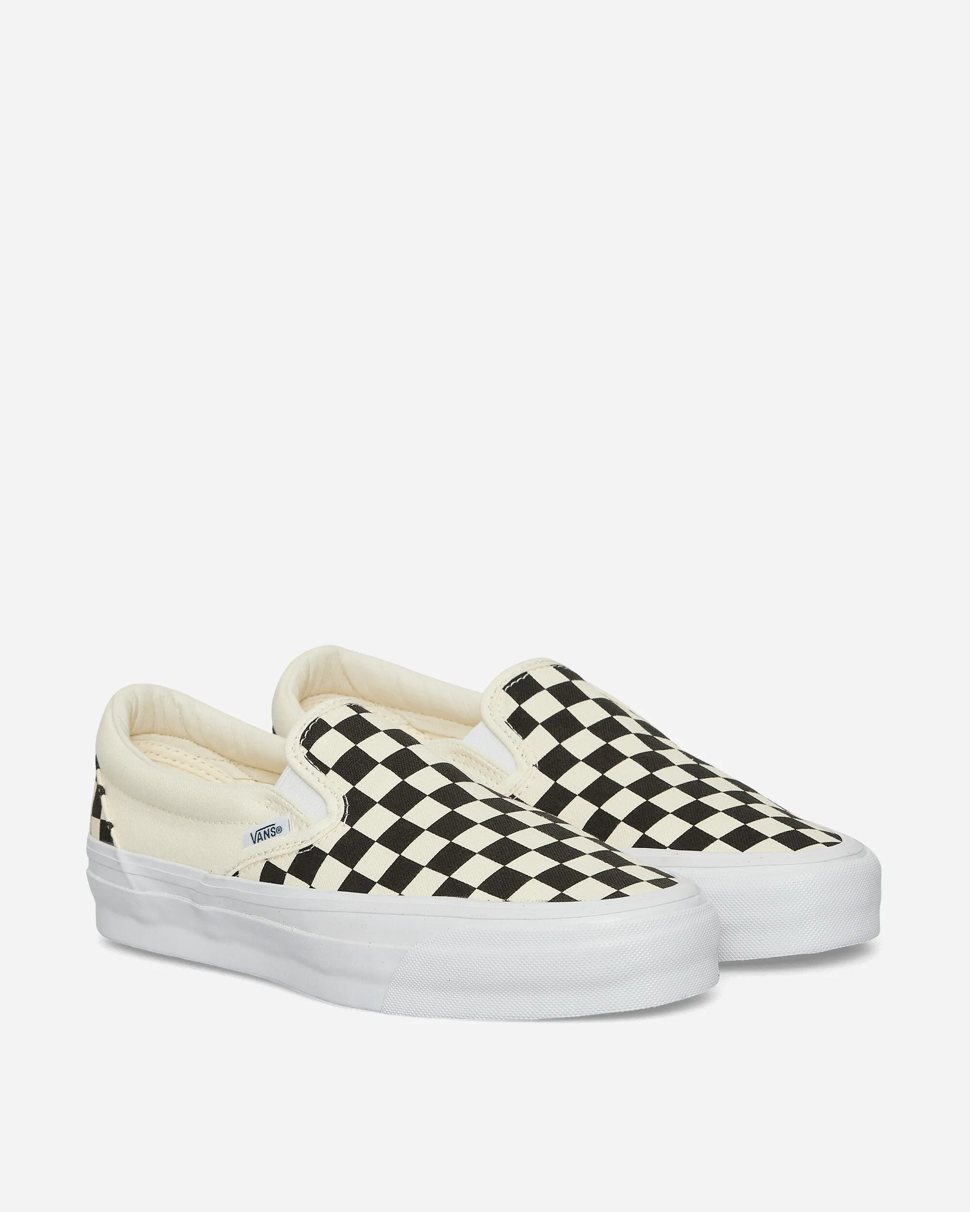 Slip-On Reissue LX 98 Sneakers Checkerboard Black / Off White Cotton Touch Leather Touch
