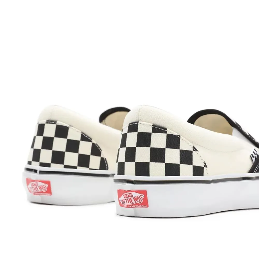 Vans Skate Slip On - Checkerboard Black/White Reinforced toe Air Boost