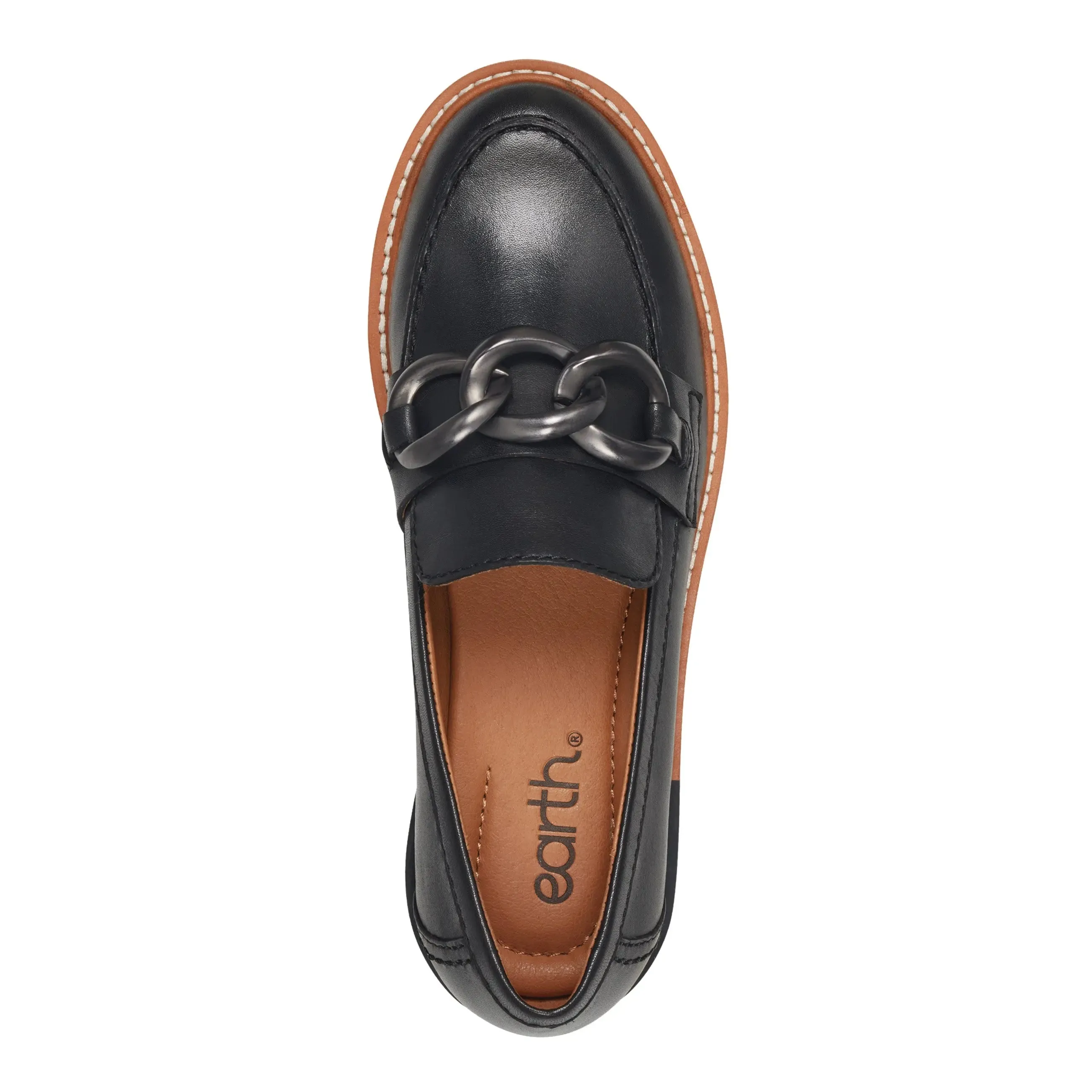 Zalor Round Toe Lug Sole Casual Slip-on Loafers Stable construction