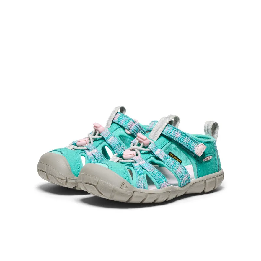 Relax Comfort Fit Little Kids' Seacamp II CNX  |  Bright Aqua/Giggle Pink