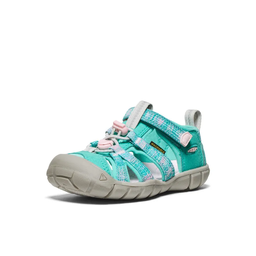 Smooth Surface Street Casual Little Kids' Seacamp II CNX  |  Bright Aqua/Giggle Pink