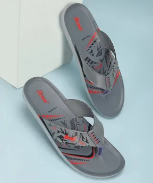 Outdoor Relax Fit Paragon PUK2216G Men Everyday Lightweight Waterproof Flip Flops Printed Patterns and Extra Sole Support | Casual Flip Flops