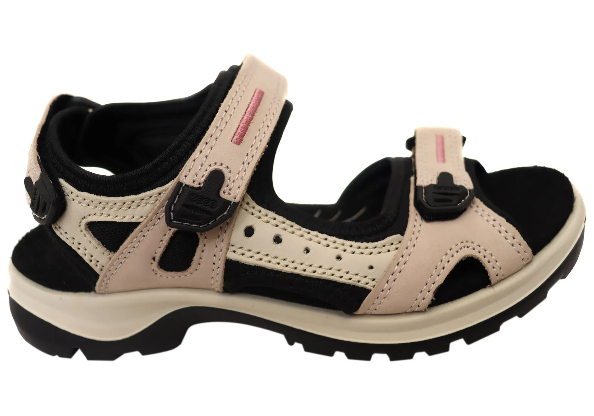 ECCO Womens Offroad Comfortable Leather Adjustable Sandals flat sandals Chic Style