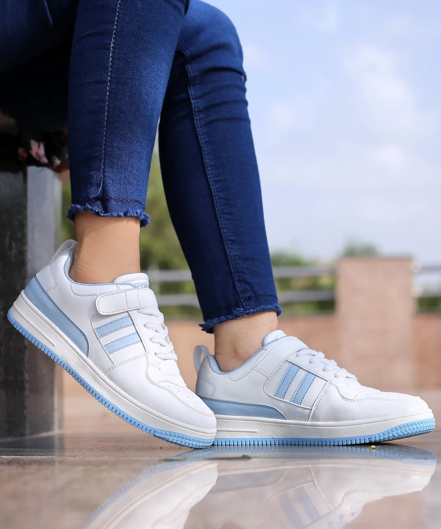 Bacca Bucci PHOENIX Low-Top Fashion Women's Sneakers with Hook & Loop Closure Seamless Fit Gym Workout