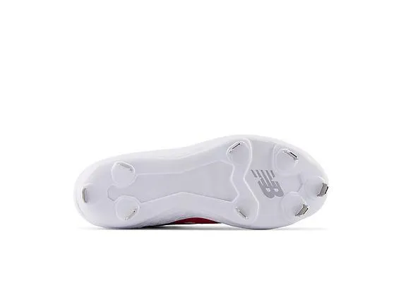 Agile Path Hot Mood New Balance Women's VELO v3 Metal Fastpitch Softball Cleats - Red with White - SMVELOR3